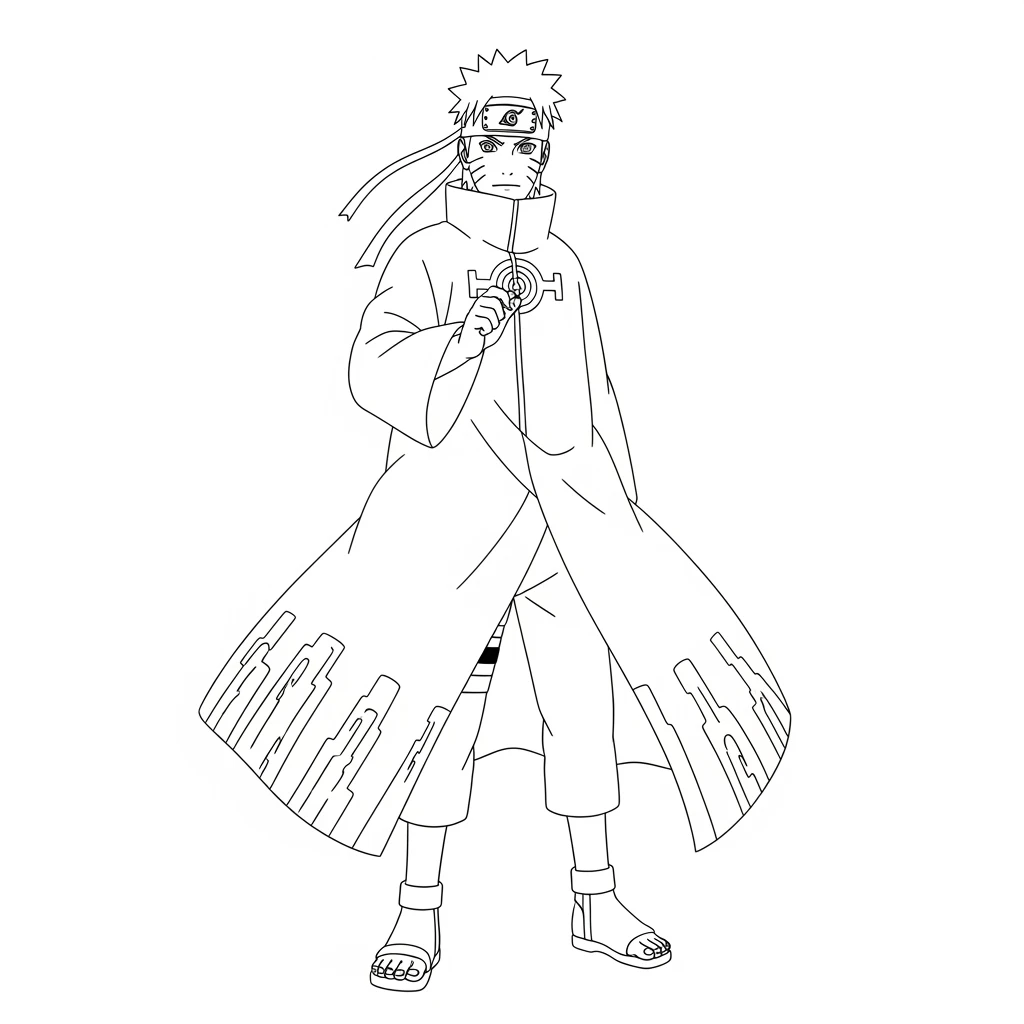 Desenhos de anime para colorir com personagens famosos em traços grossos e fundo branco, prontos para imprimir e pintar