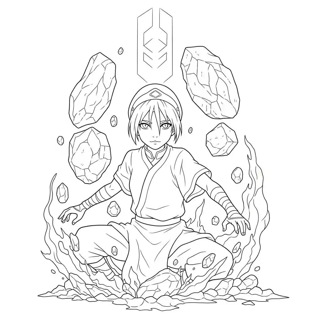 Desenhos de anime para colorir com personagens famosos em traços grossos e fundo branco, prontos para imprimir e pintar