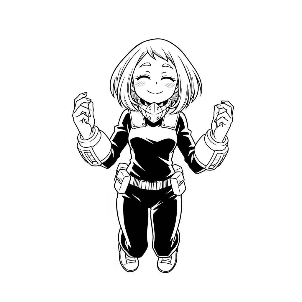 Desenhos de anime para colorir com personagens famosos em traços grossos e fundo branco, prontos para imprimir e pintar