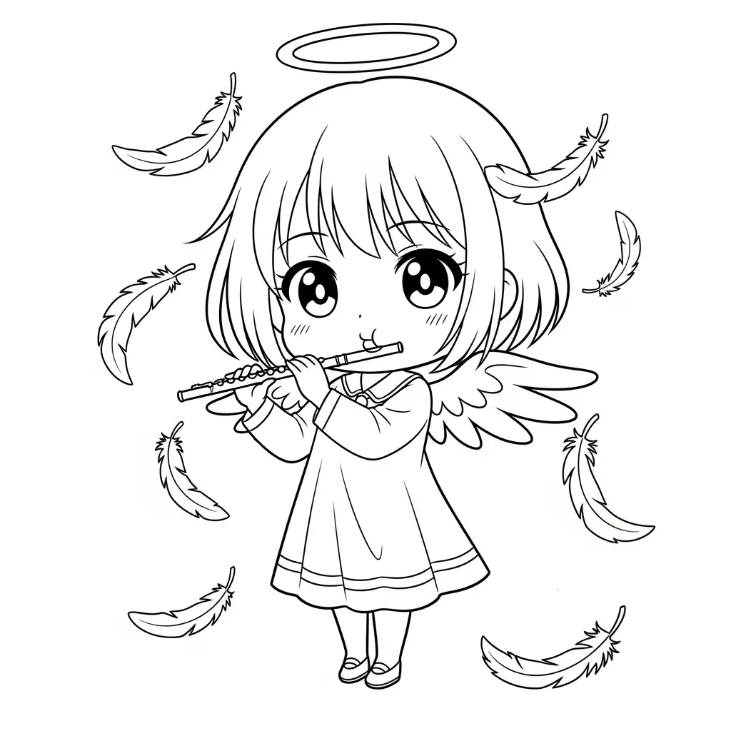 Desenhos de anime para colorir com personagens famosos em traços grossos e fundo branco, prontos para imprimir e pintar