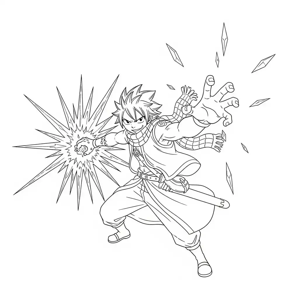 Desenhos de anime para colorir com personagens famosos em traços grossos e fundo branco, prontos para imprimir e pintar
