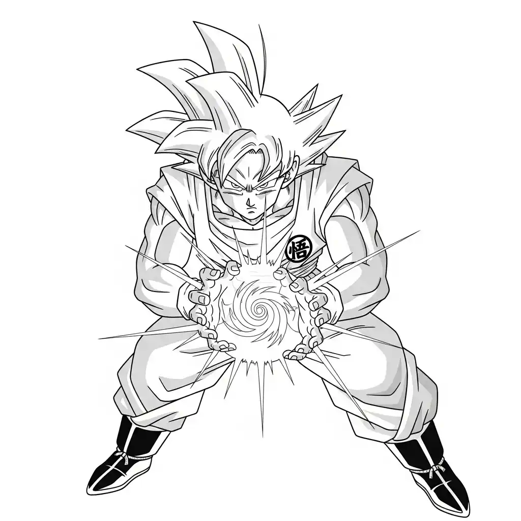 Desenhos de anime para colorir com personagens famosos em traços grossos e fundo branco, prontos para imprimir e pintar