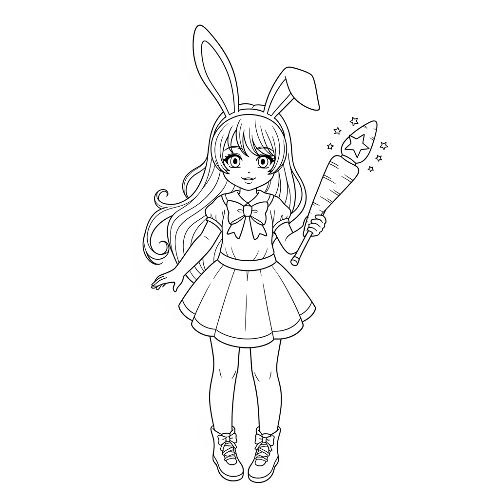 Desenhos de anime para colorir com personagens famosos em traços grossos e fundo branco, prontos para imprimir e pintar