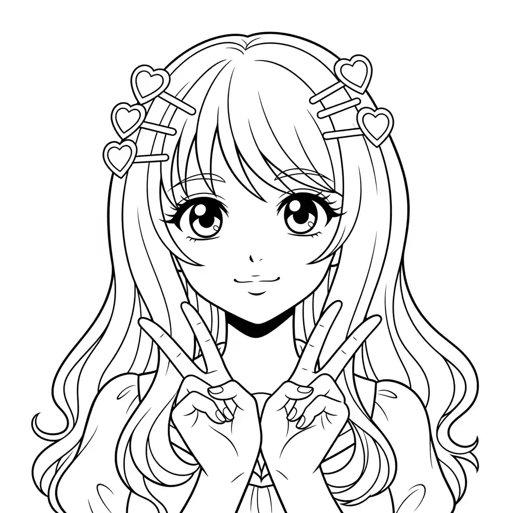 Desenhos de anime para colorir com personagens famosos em traços grossos e fundo branco, prontos para imprimir e pintar