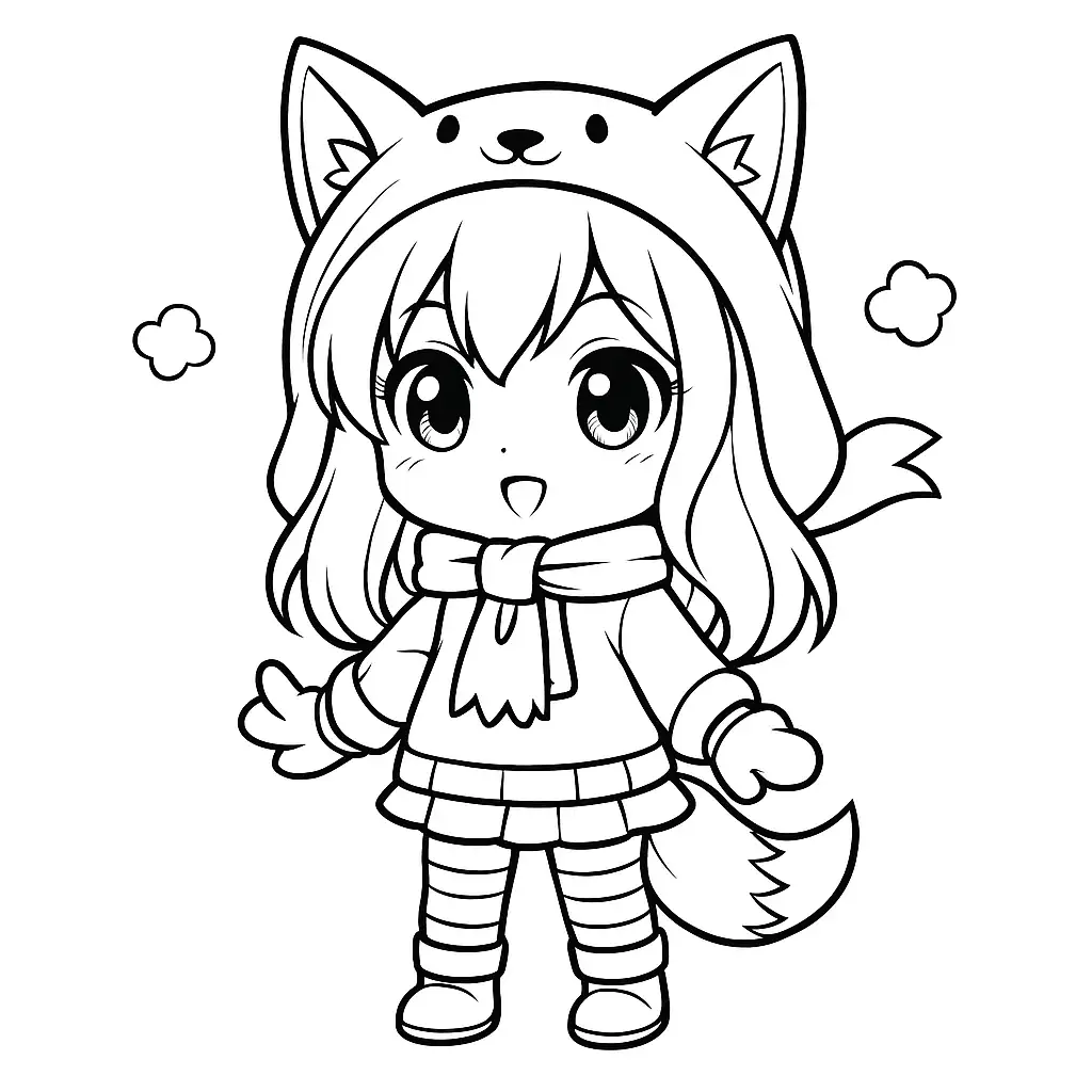 Desenhos de anime para colorir com personagens famosos em traços grossos e fundo branco, prontos para imprimir e pintar