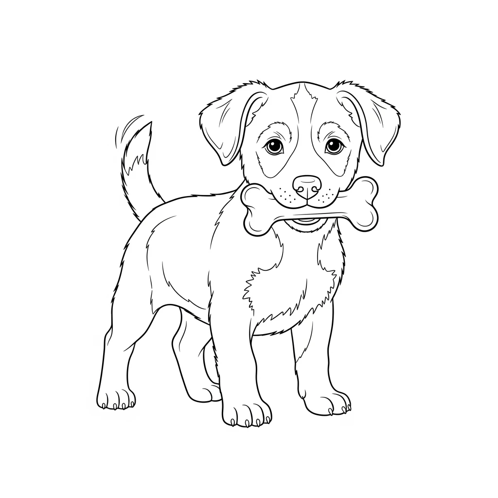Desenhos de Cachorrinhos para Imprimir