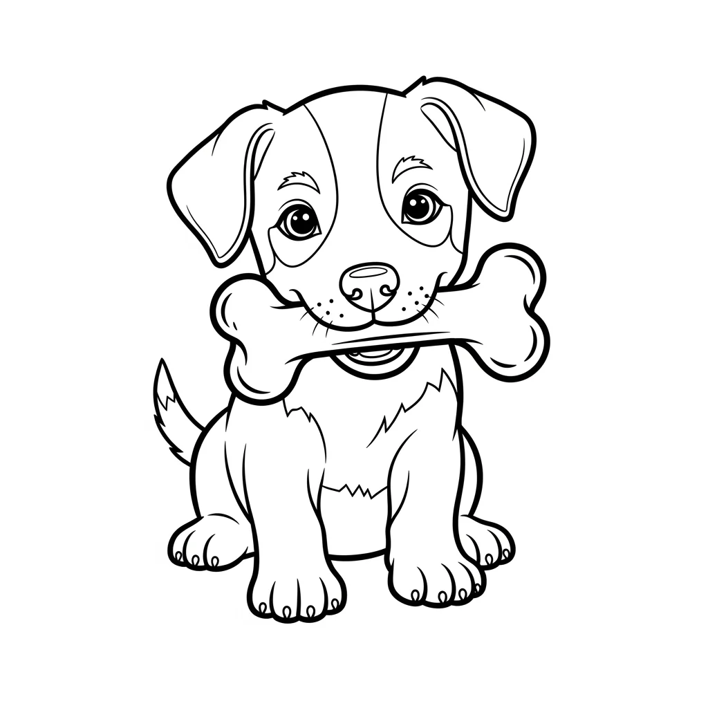 Desenhos de Cachorrinhos para Imprimir