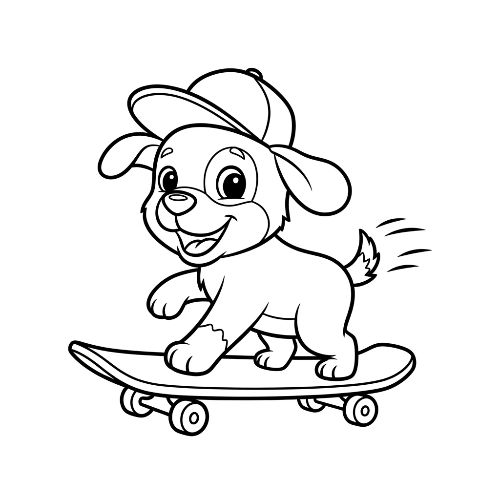Desenhos de Cachorrinhos para Imprimir