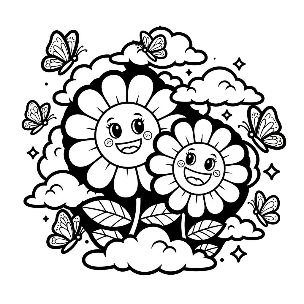 Desenhos de Flores para Colorir – Imprima e Divirta-se