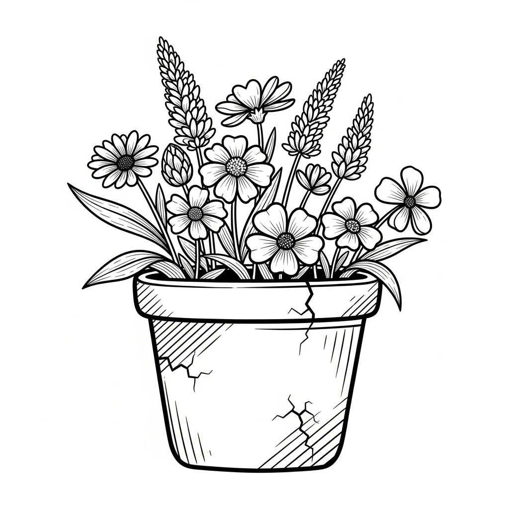 Desenhos de Flores para Colorir – Imprima e Divirta-se