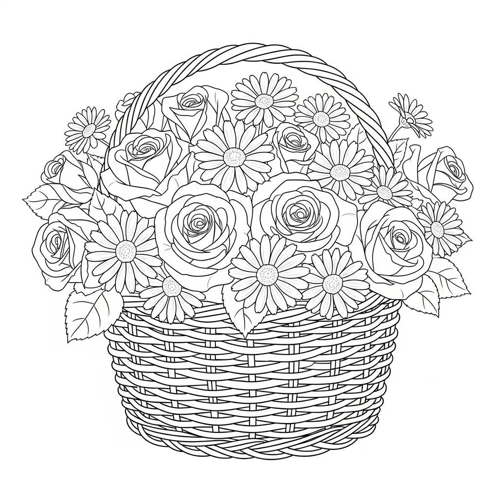 Desenhos de Flores para Colorir – Imprima e Divirta-se