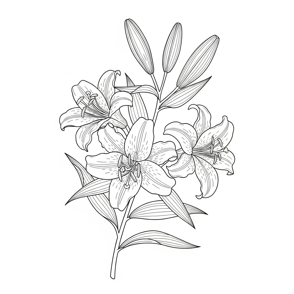 Desenhos de Flores para Colorir – Imprima e Divirta-se