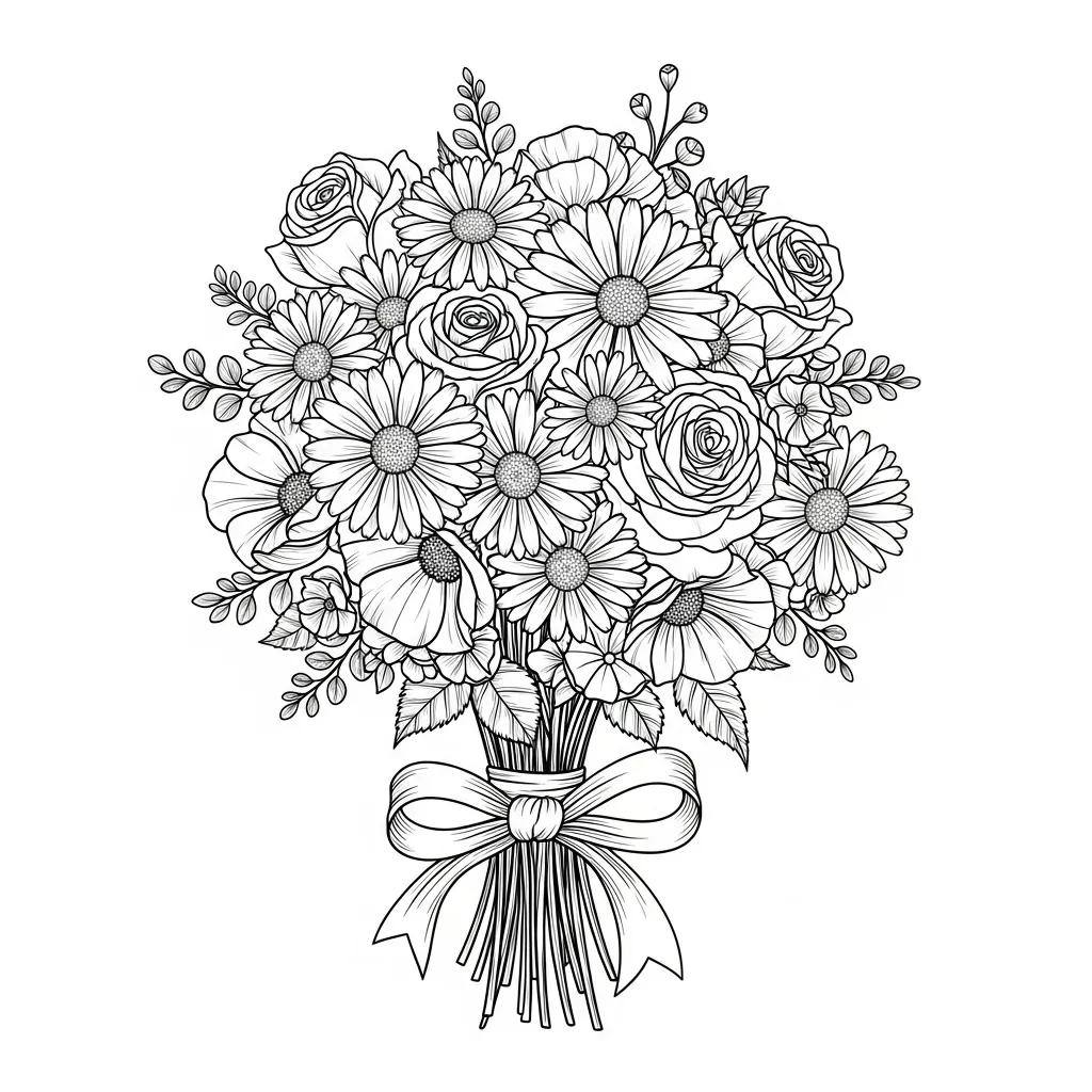Desenhos de Flores para Colorir – Imprima e Divirta-se