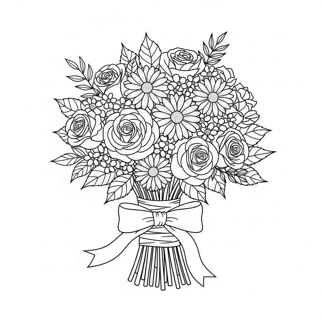Desenhos de Flores para Colorir – Imprima e Divirta-se