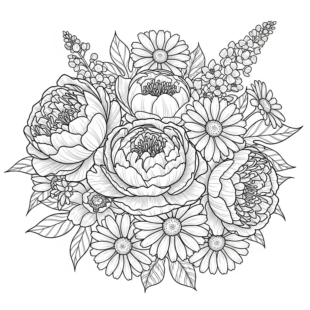 Desenhos de Flores para Colorir – Imprima e Divirta-se