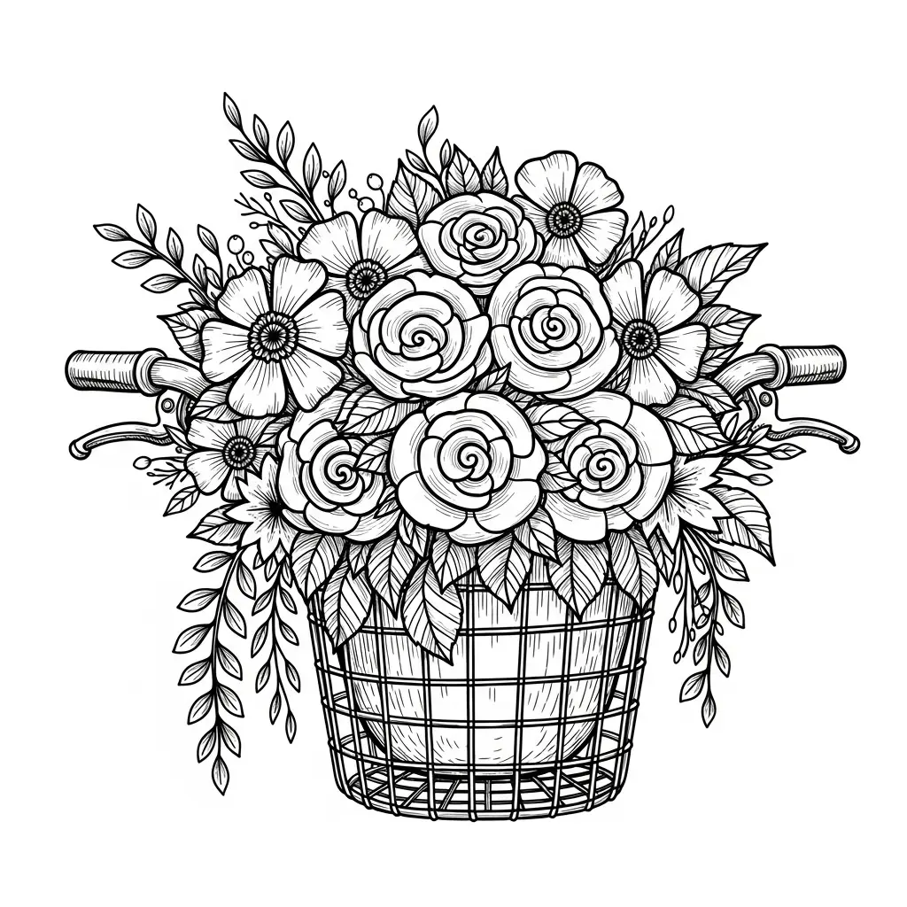 Desenhos de Flores para Colorir – Imprima e Divirta-se