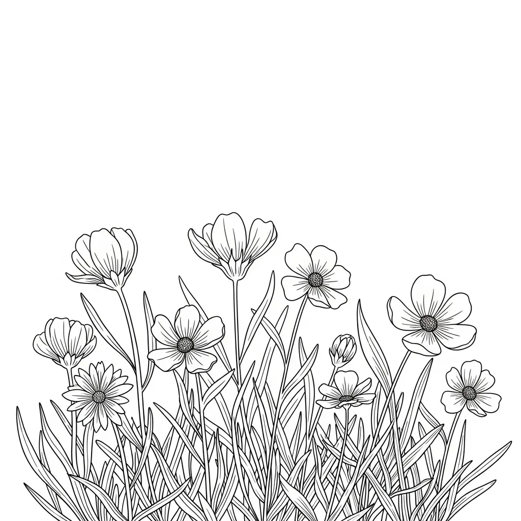 Desenhos de Flores para Colorir – Imprima e Divirta-se