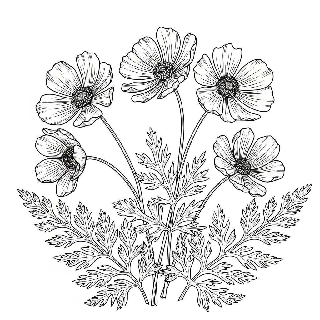 Desenhos de Flores para Colorir – Imprima e Divirta-se