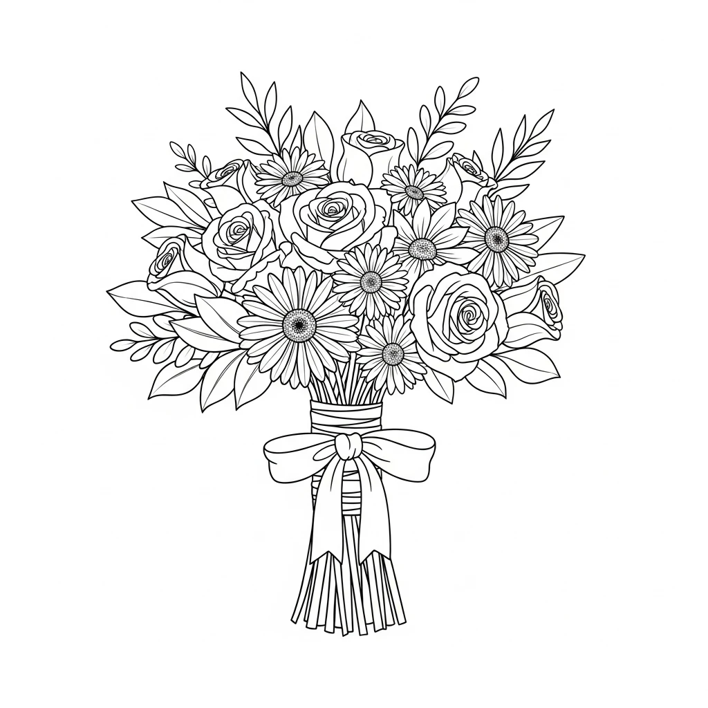 Desenhos de Flores para Colorir – Imprima e Divirta-se