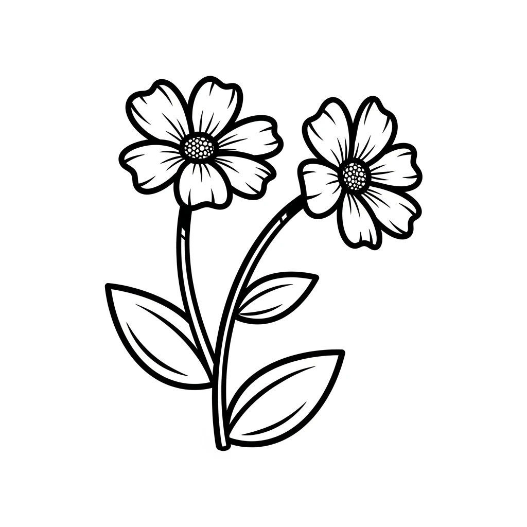 Desenhos de Flores para Colorir – Imprima e Divirta-se