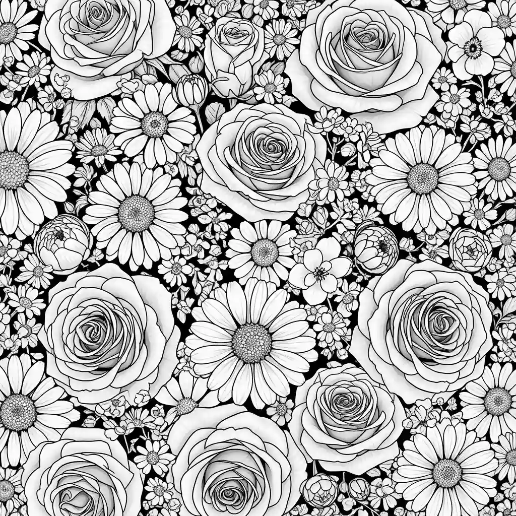 Desenhos de Flores para Colorir – Imprima e Divirta-se