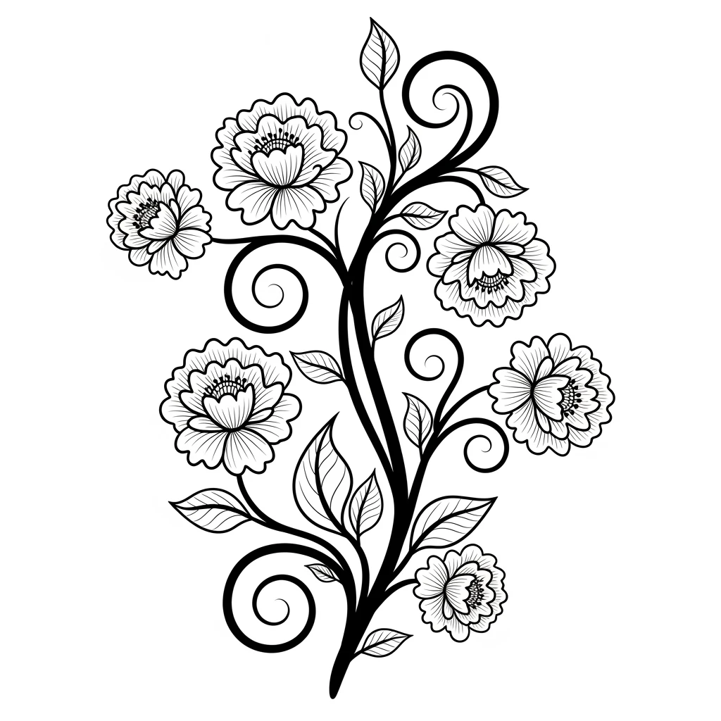 Desenhos de Flores para Colorir – Imprima e Divirta-se