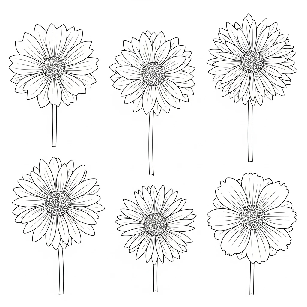 Desenhos de Flores para Colorir – Imprima e Divirta-se