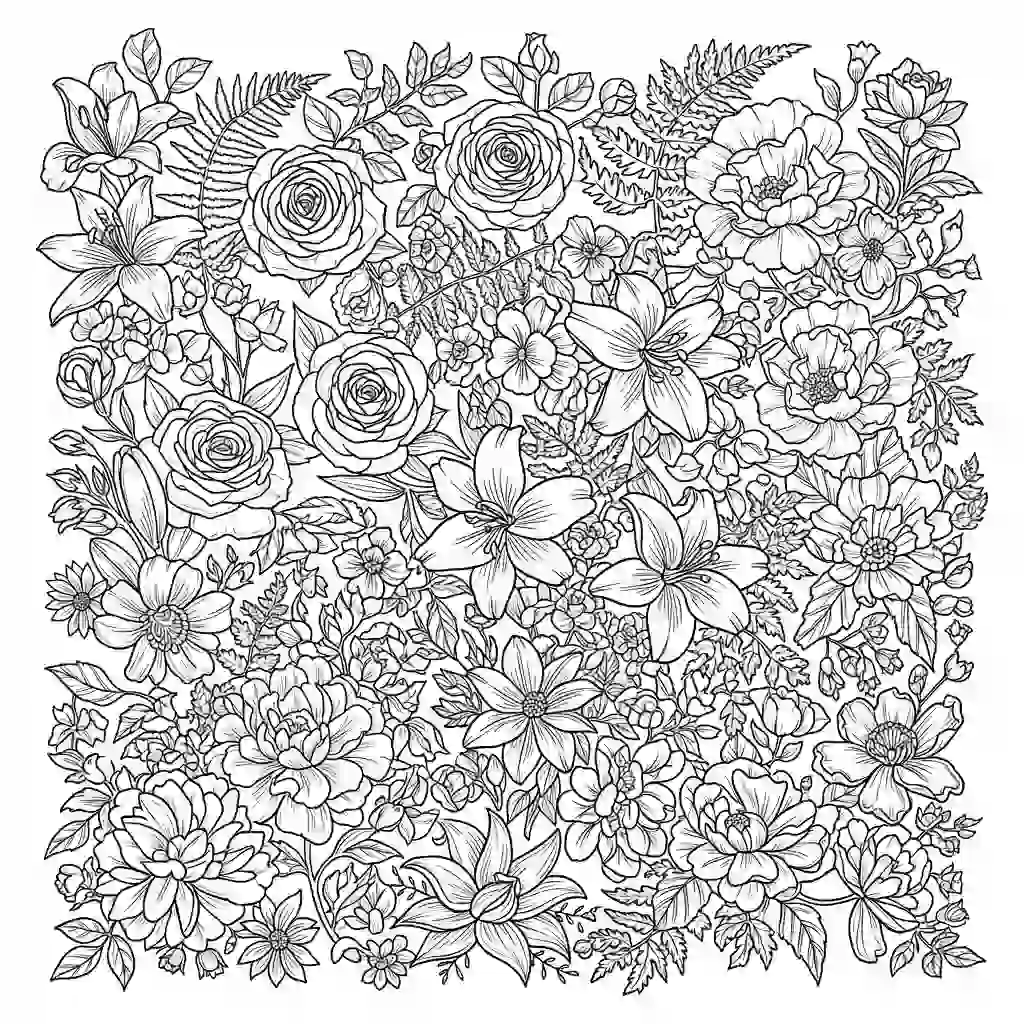 Desenhos de Flores para Colorir – Imprima e Divirta-se