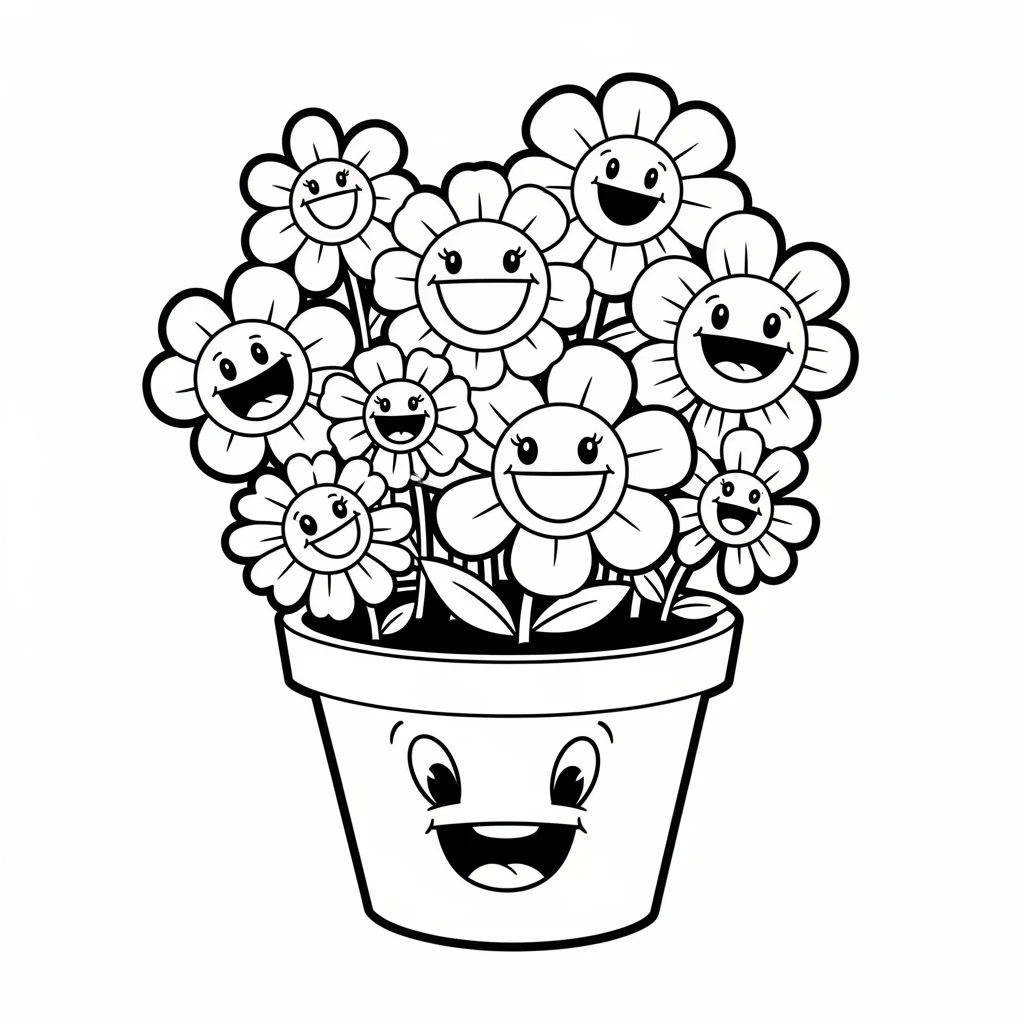 Desenhos de Flores para Colorir – Imprima e Divirta-se