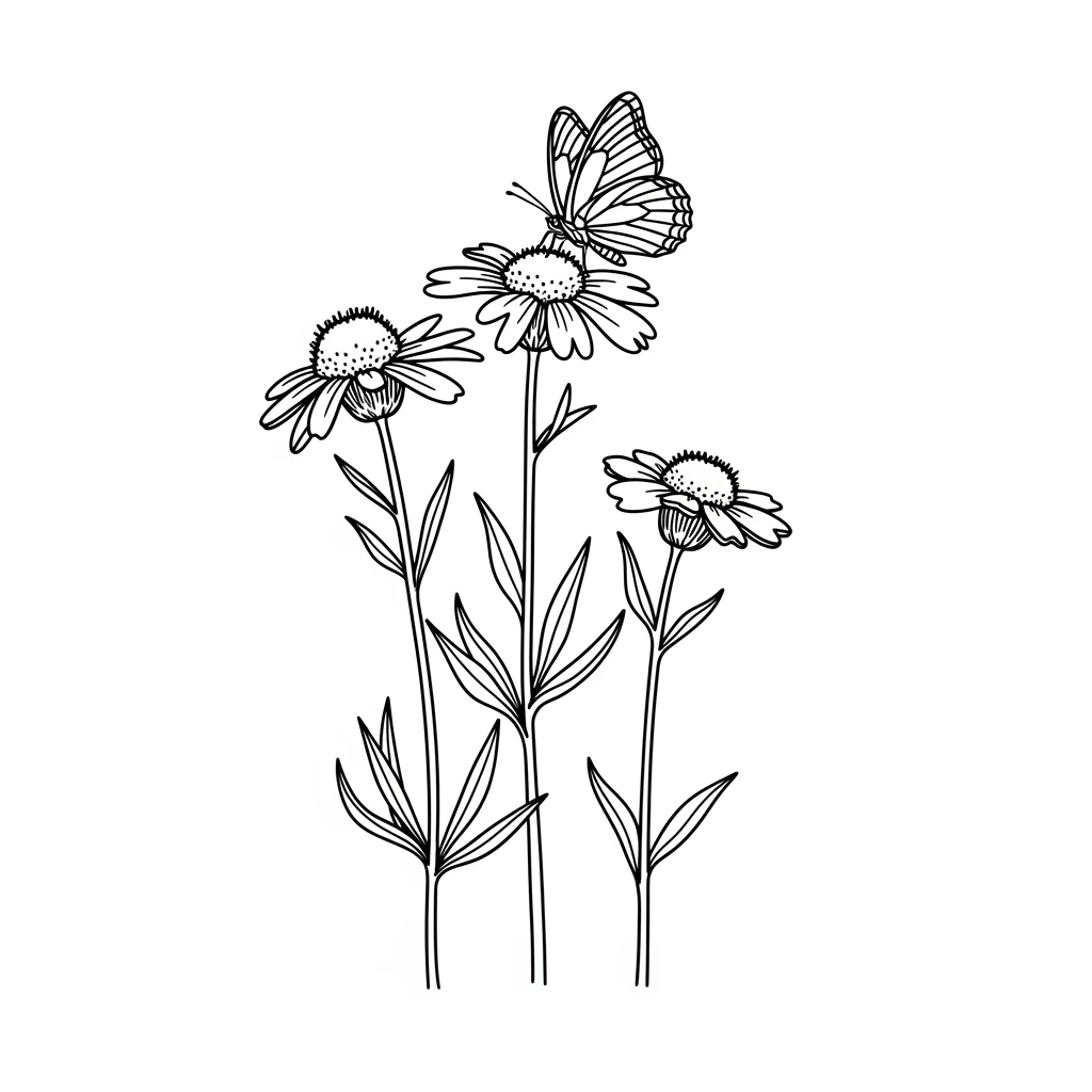 Desenhos de Flores para Colorir – Imprima e Divirta-se