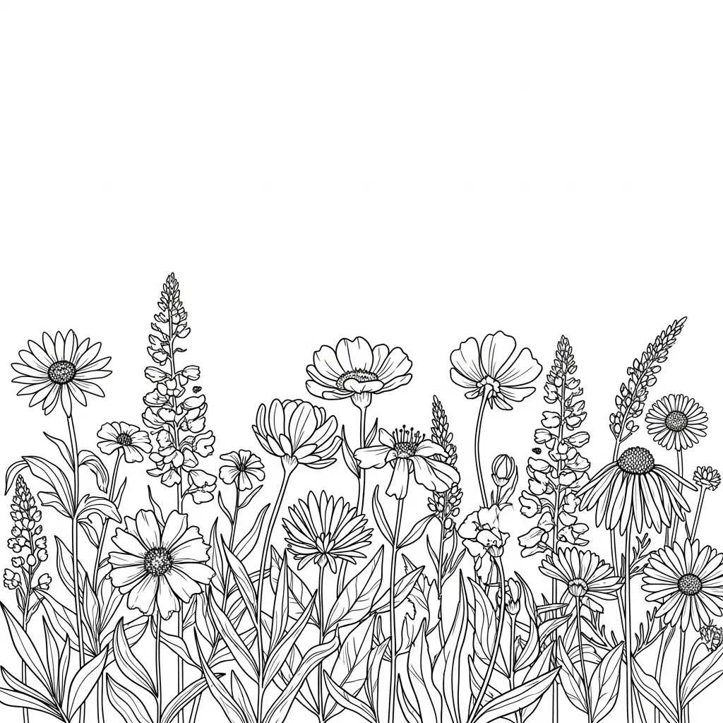 Desenhos de Flores para Colorir – Imprima e Divirta-se