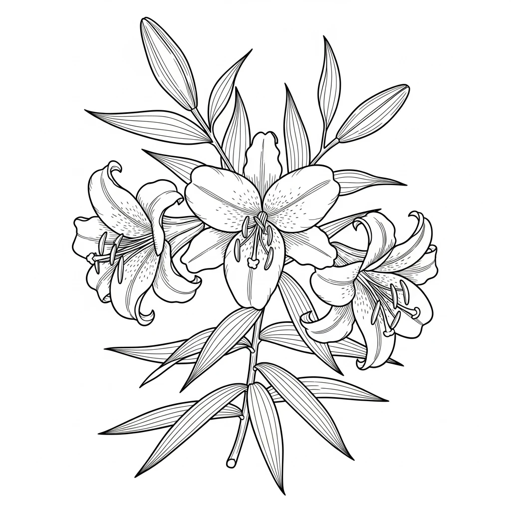 Desenhos de Flores para Colorir – Imprima e Divirta-se