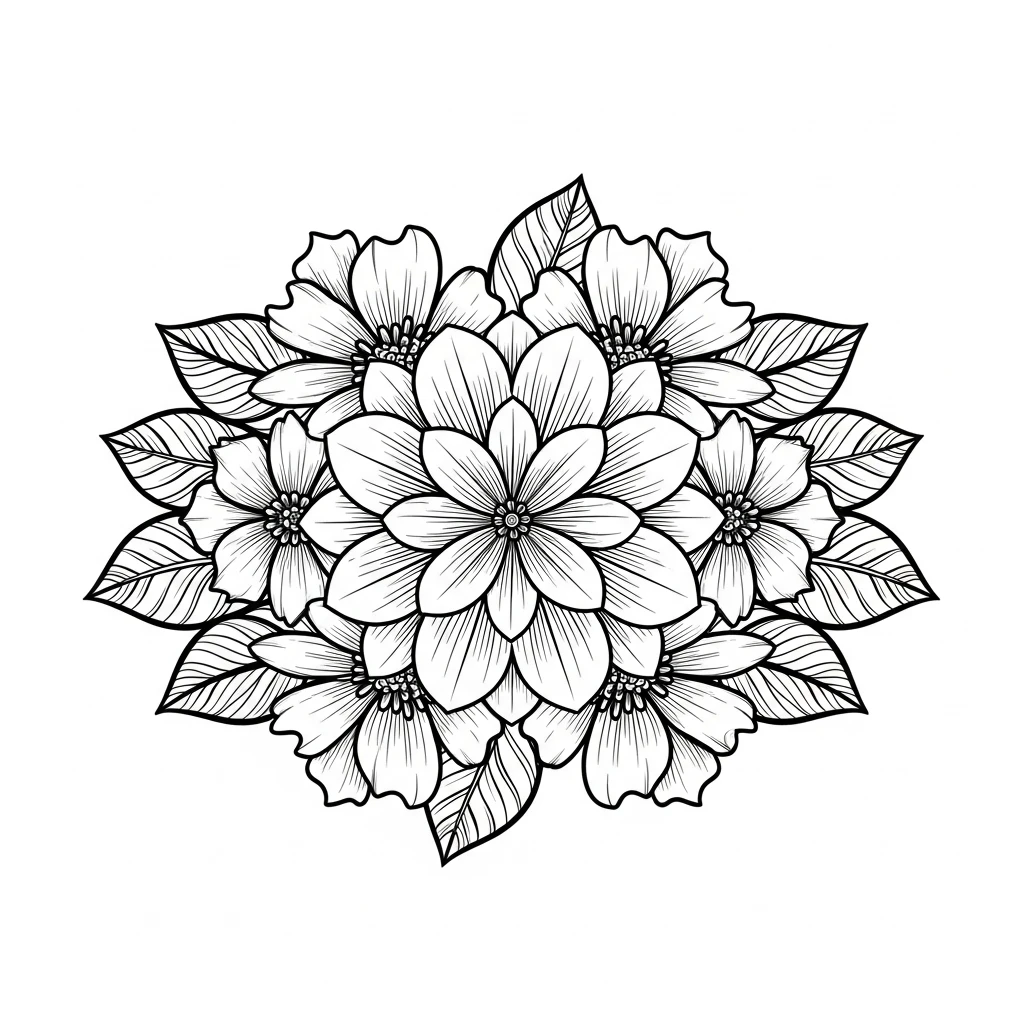 Desenhos de Flores para Colorir – Imprima e Divirta-se