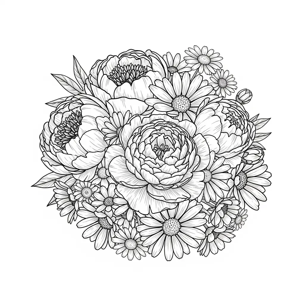 Desenhos de Flores para Colorir – Imprima e Divirta-se