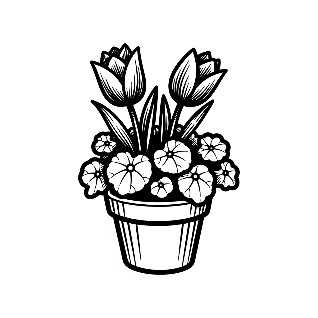 Desenhos de Flores para Colorir – Imprima e Divirta-se