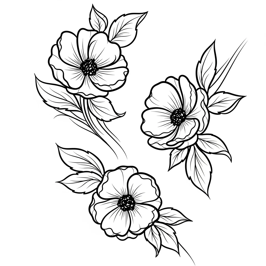 Desenhos de Flores para Colorir – Imprima e Divirta-se