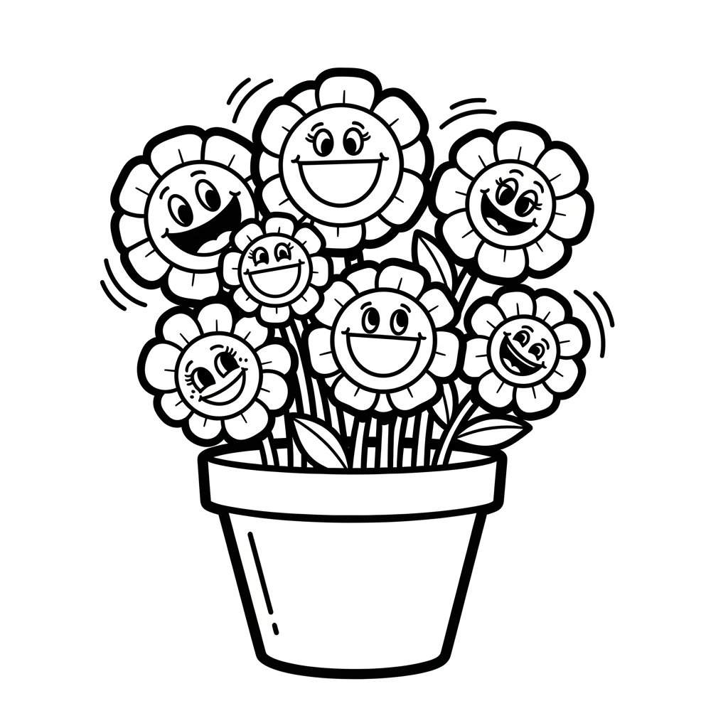 Desenhos de Flores para Colorir – Imprima e Divirta-se