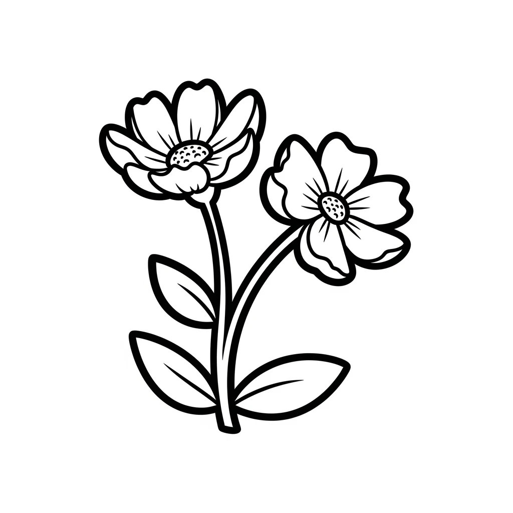 Desenhos de Flores para Colorir – Imprima e Divirta-se