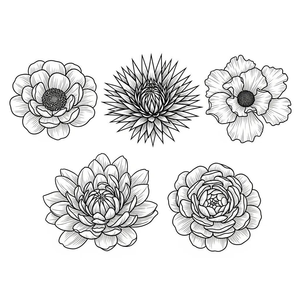 Desenhos de Flores para Colorir – Imprima e Divirta-se