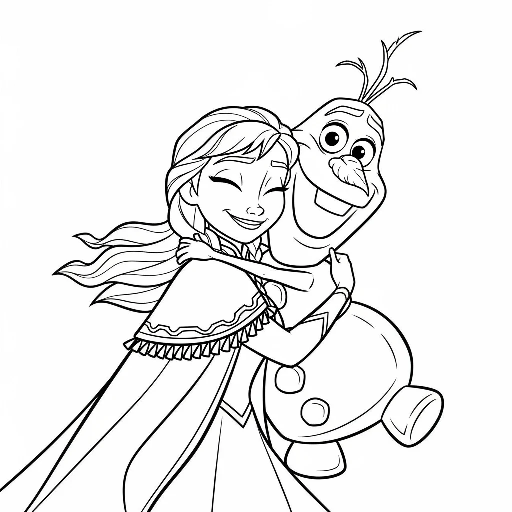 Desenhos da Frozen para Colorir e Imprimir
