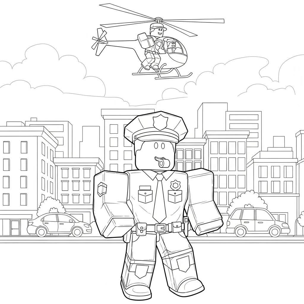 Desenhos de Roblox para imprimir e colorir
