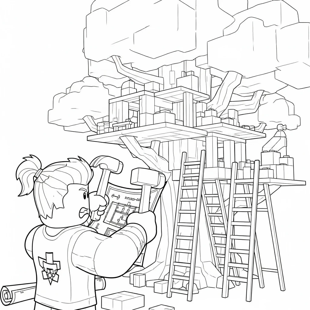 Desenhos de Roblox para imprimir e colorir