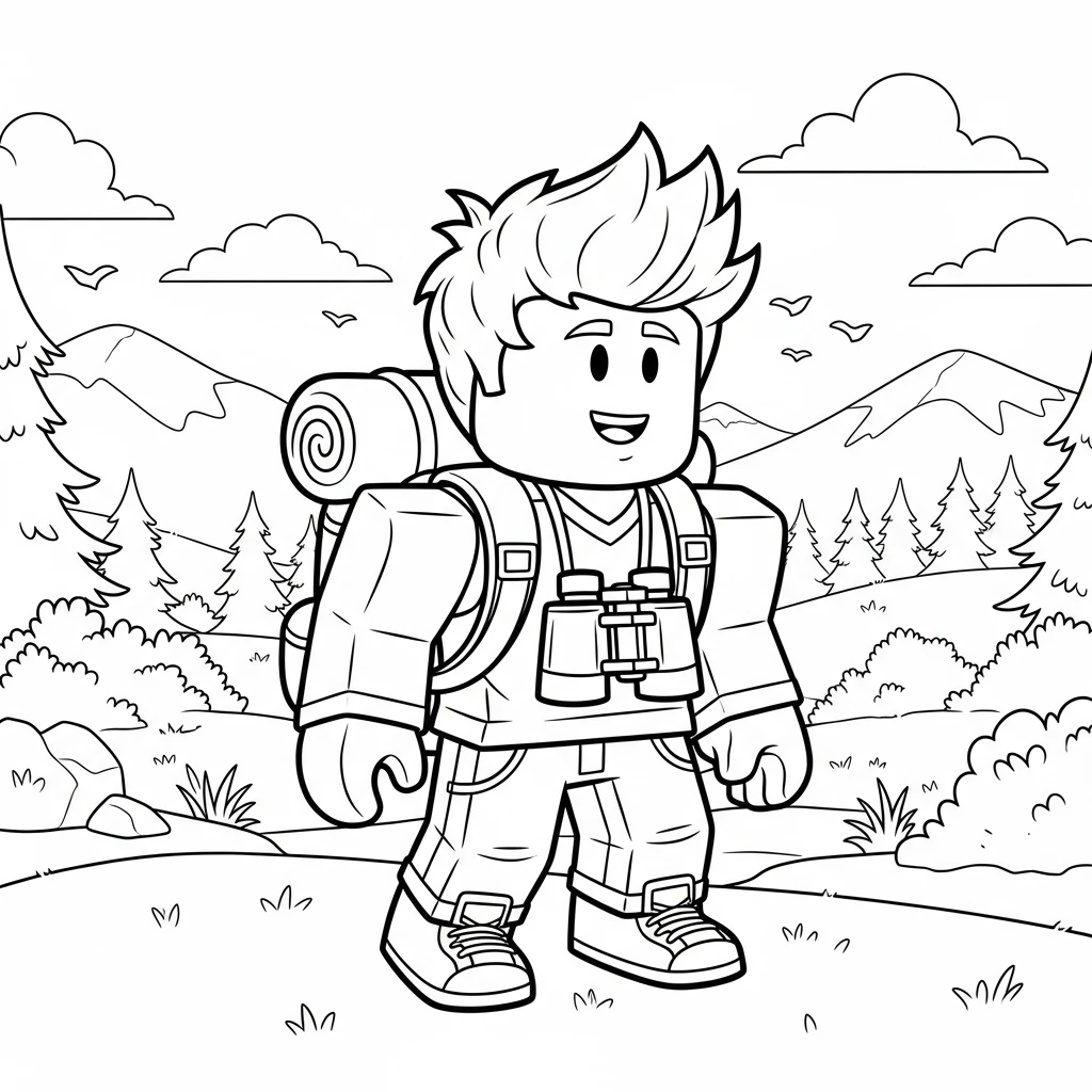 Desenhos de Roblox para imprimir e colorir