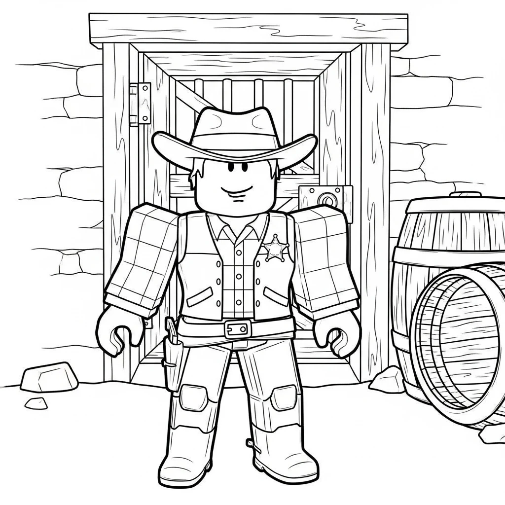 Desenhos de Roblox para imprimir e colorir