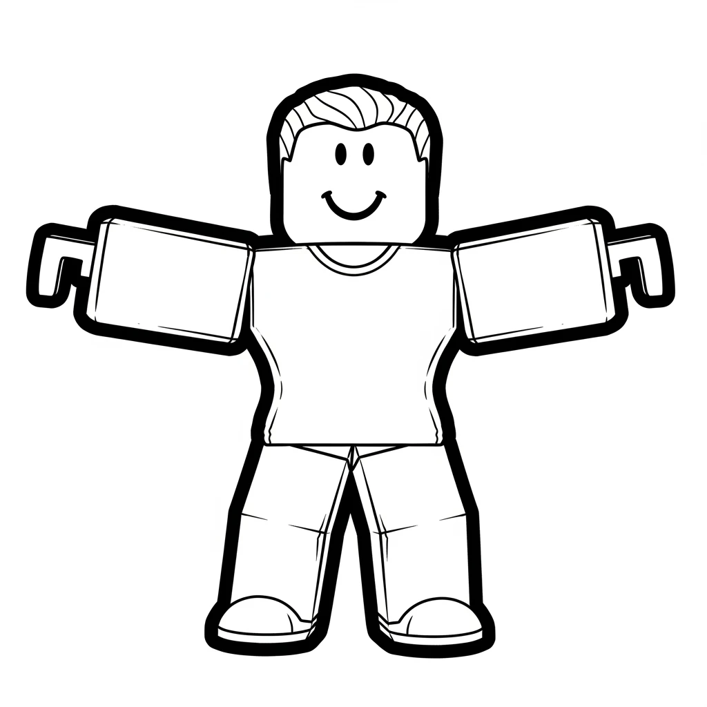 Desenhos de Roblox para imprimir e colorir