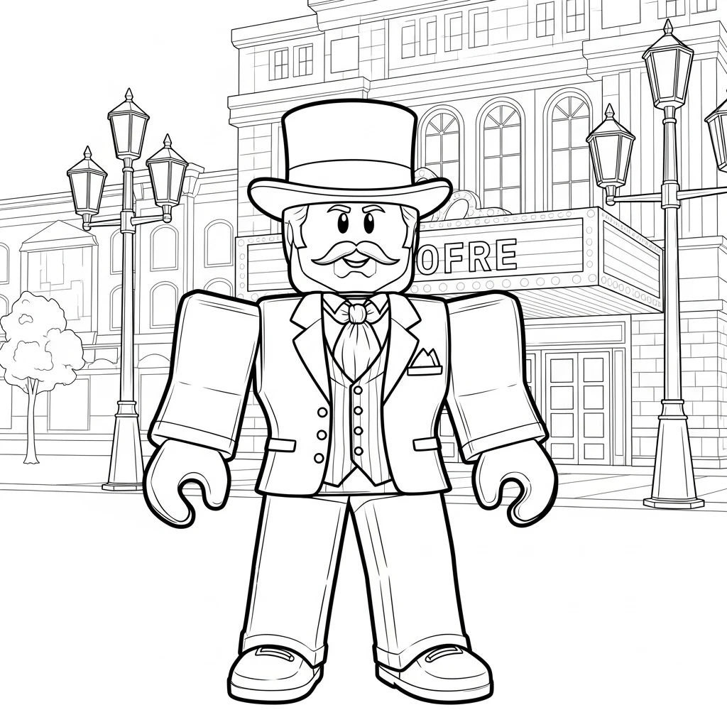Desenhos de Roblox para imprimir e colorir