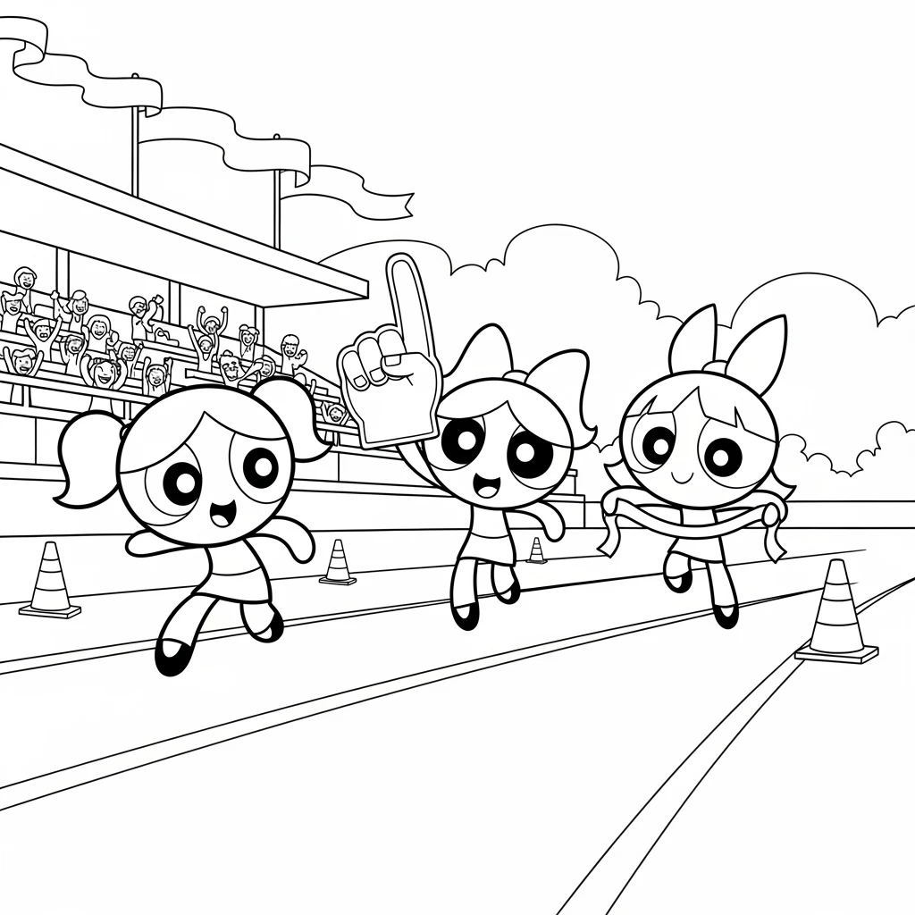 Desenhos para Colorir das Meninas Superpoderosas – Cenas Divertidas para Imprimir