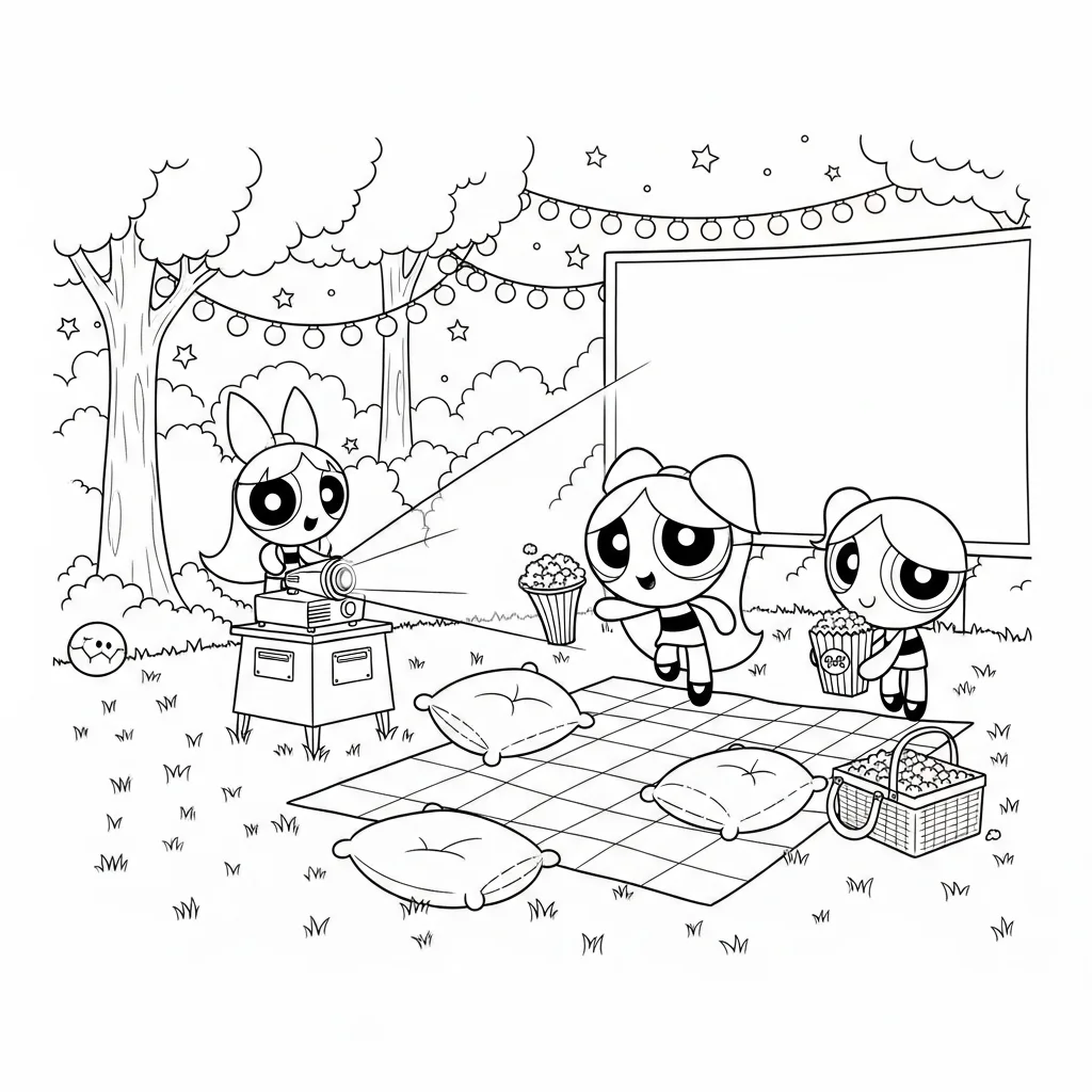 Desenhos para Colorir das Meninas Superpoderosas – Cenas Divertidas para Imprimir