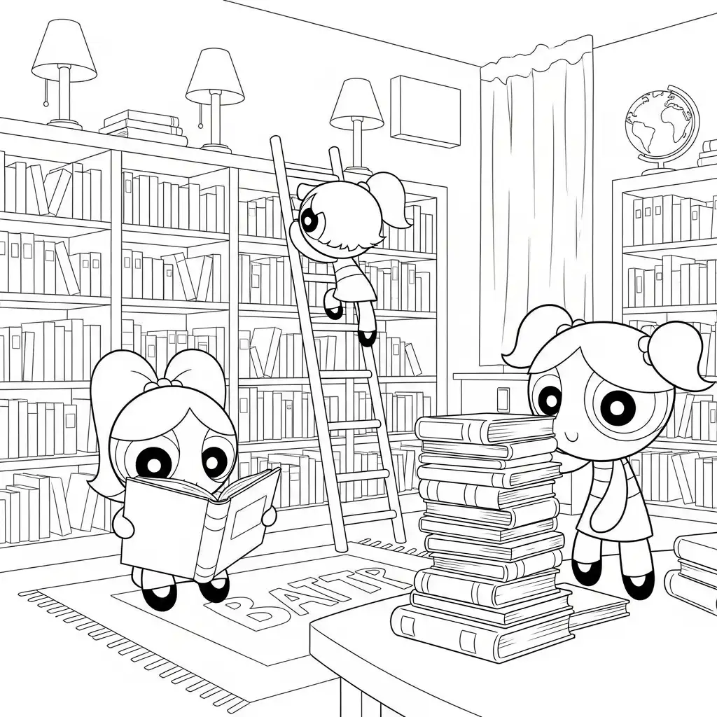 Desenhos para Colorir das Meninas Superpoderosas – Cenas Divertidas para Imprimir