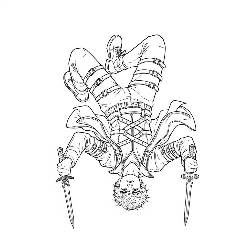 Desenho do personagem Kpop Demon Hunters para colorir
